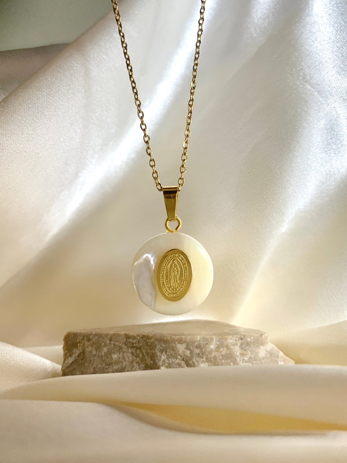 Our Lady of Guadalupe Pearl Necklace