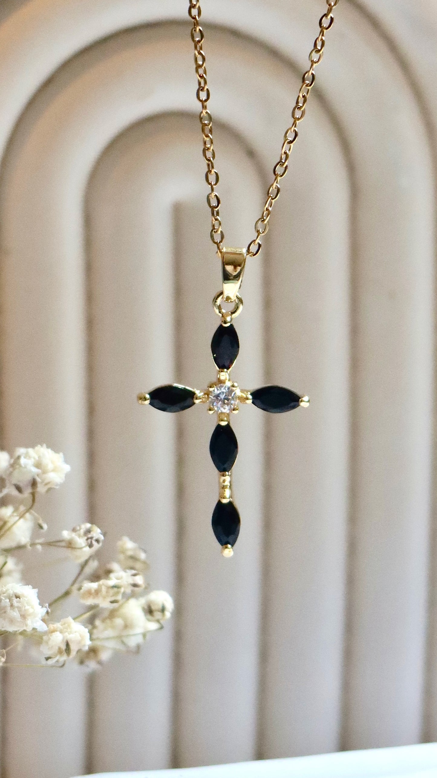 Black Crystal Cross