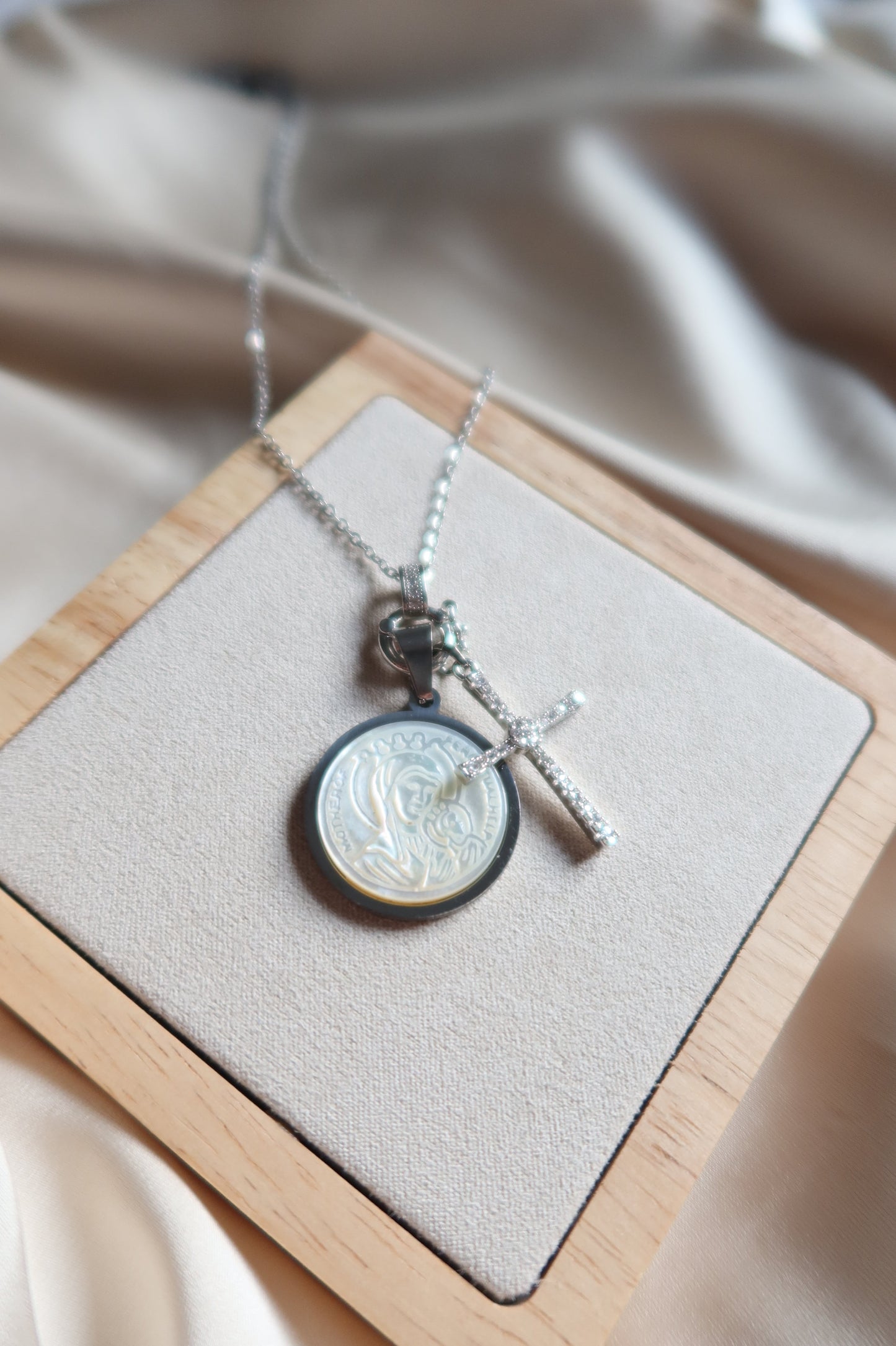 Mother of Perpetual Help Pendant Pair