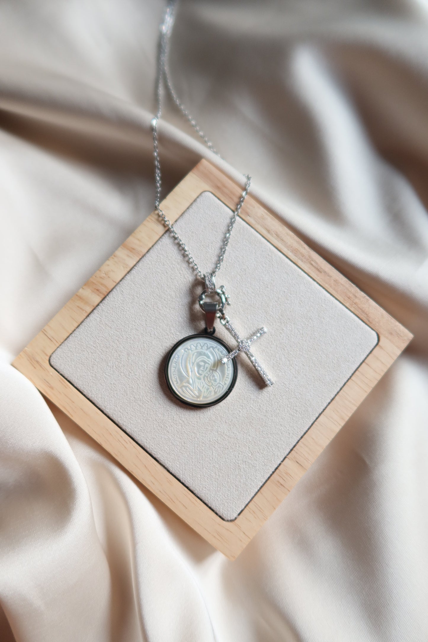 Mother of Perpetual Help Pendant Pair