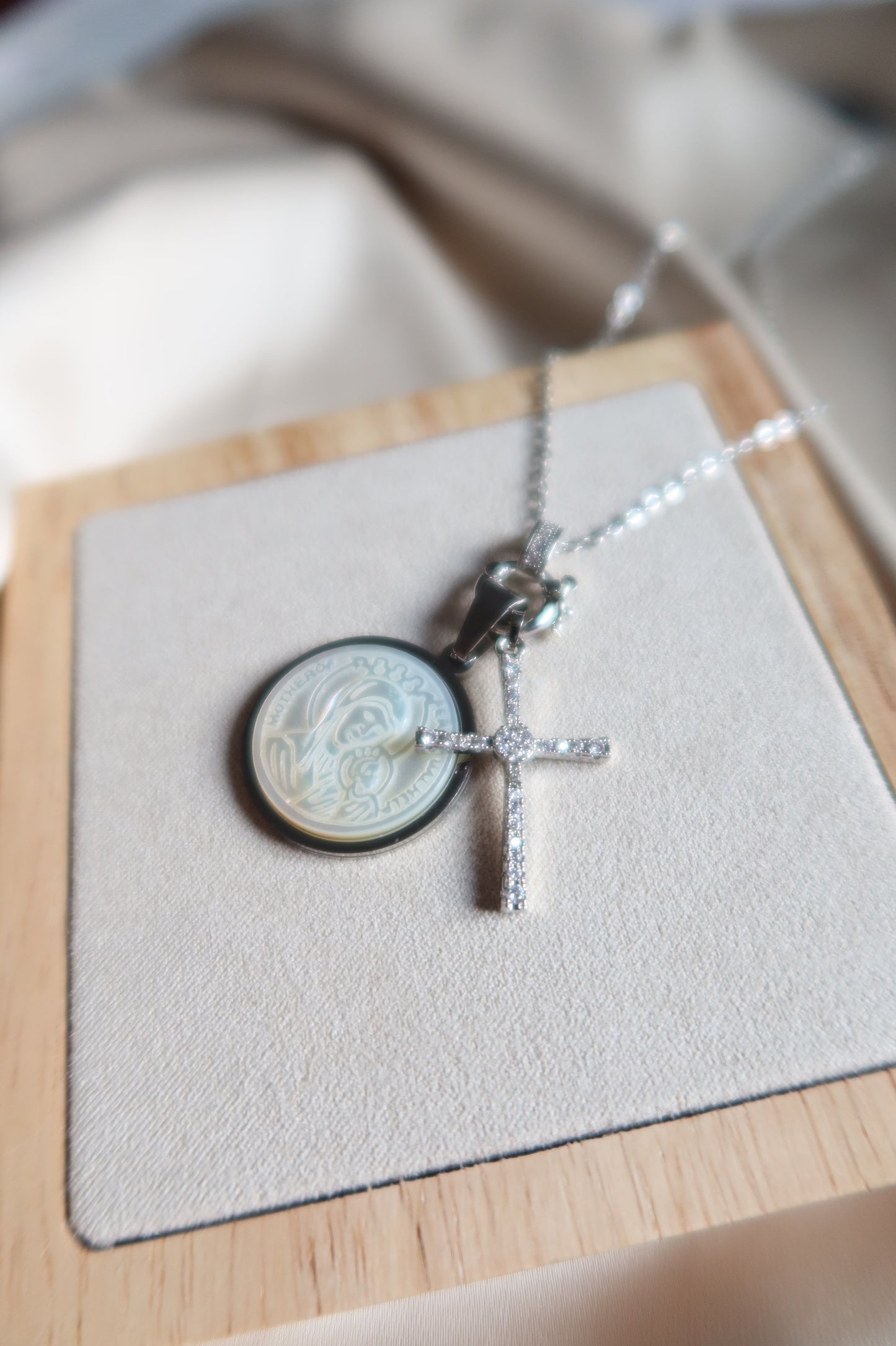 Mother of Perpetual Help Pendant Pair