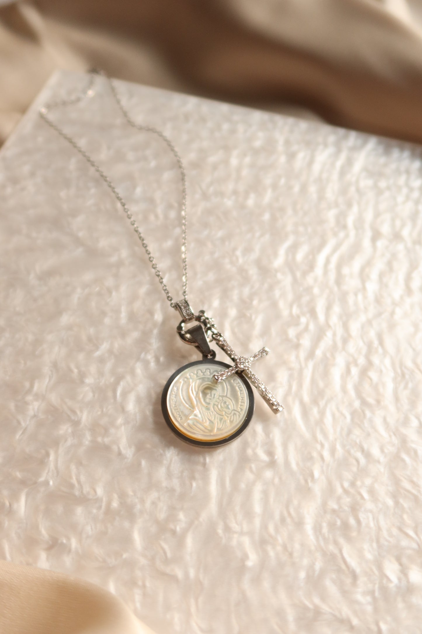 Mother of Perpetual Help Pendant Pair