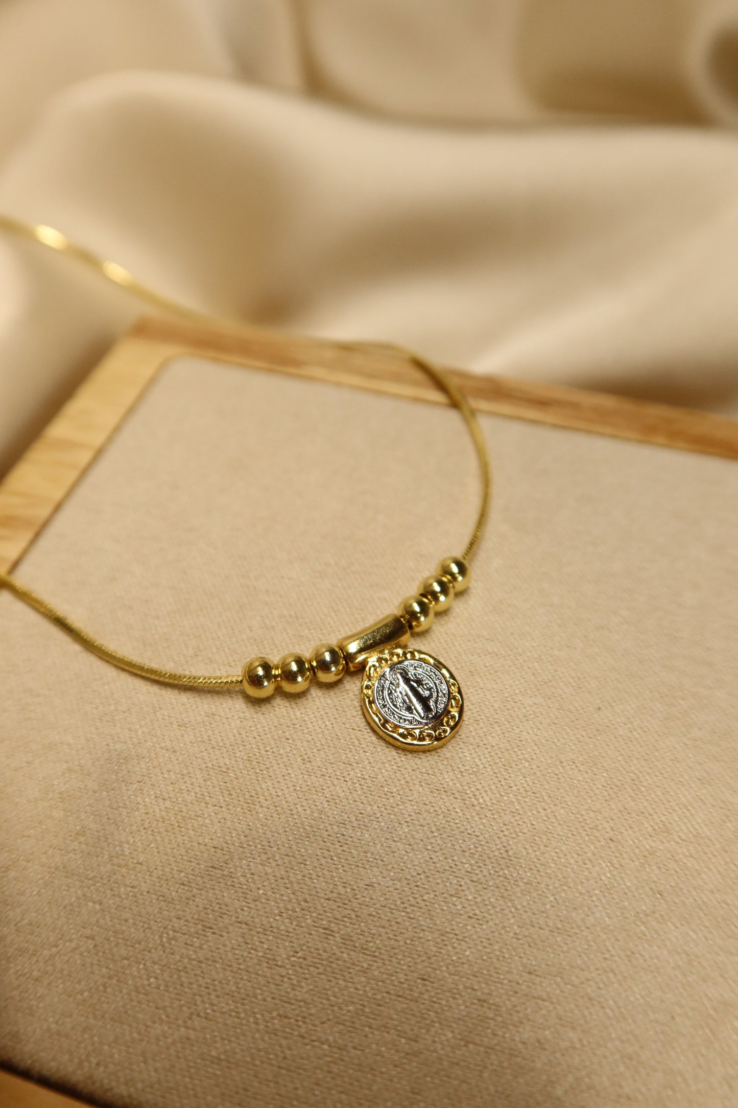 Two-tone St.Benedict Necklace