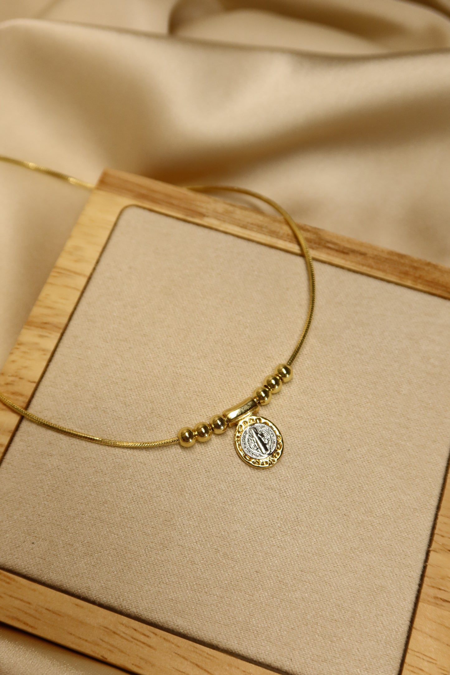 Two-tone St.Benedict Necklace