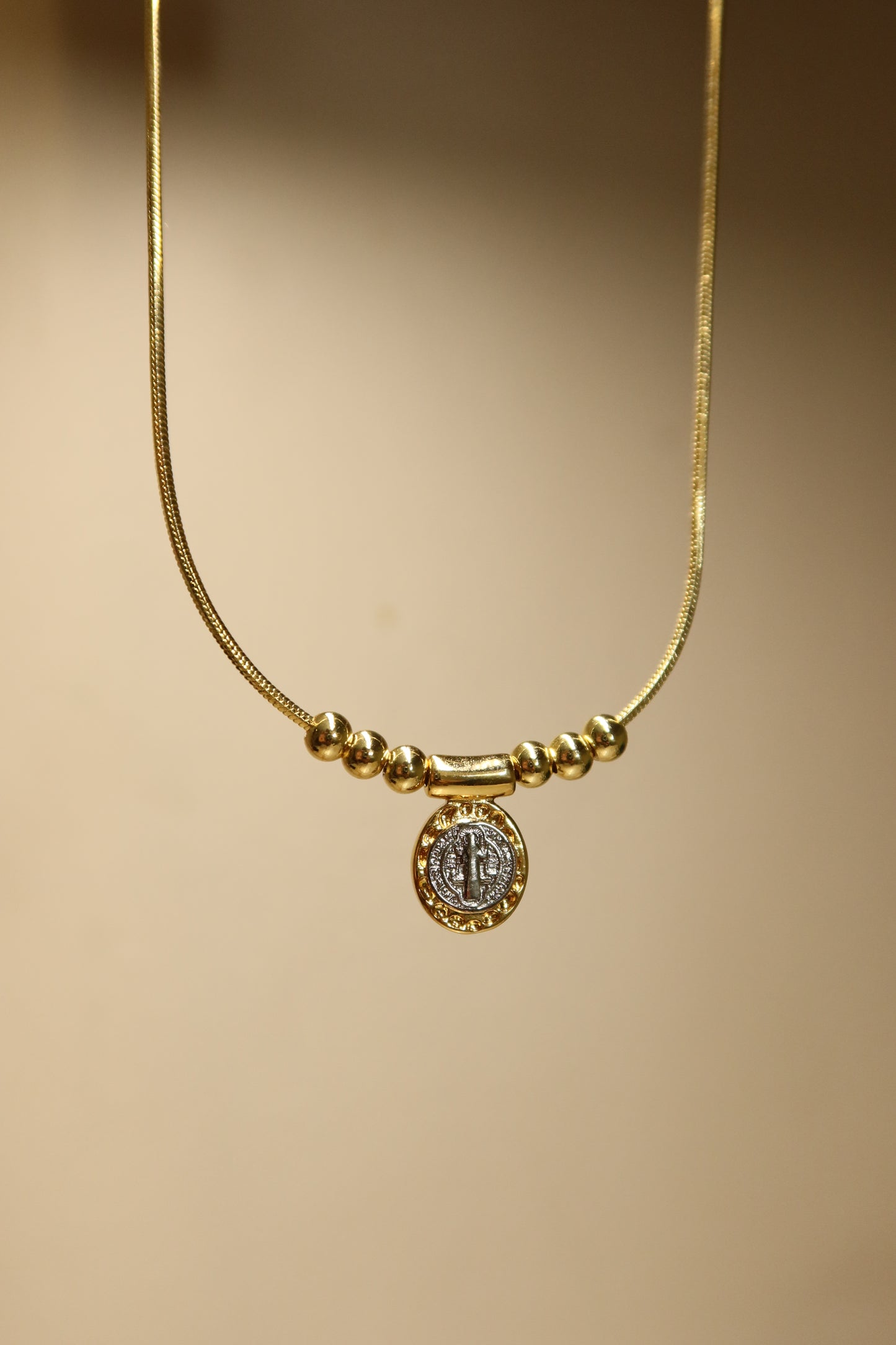 Two-tone St.Benedict Necklace