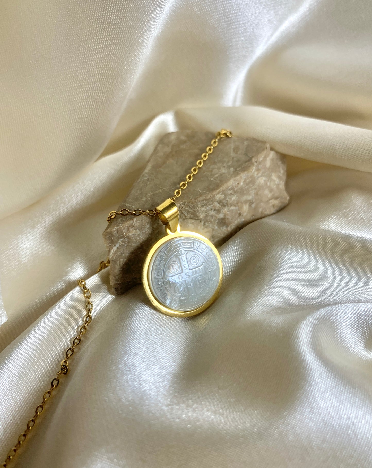 St. Benedict Pearl Medallion