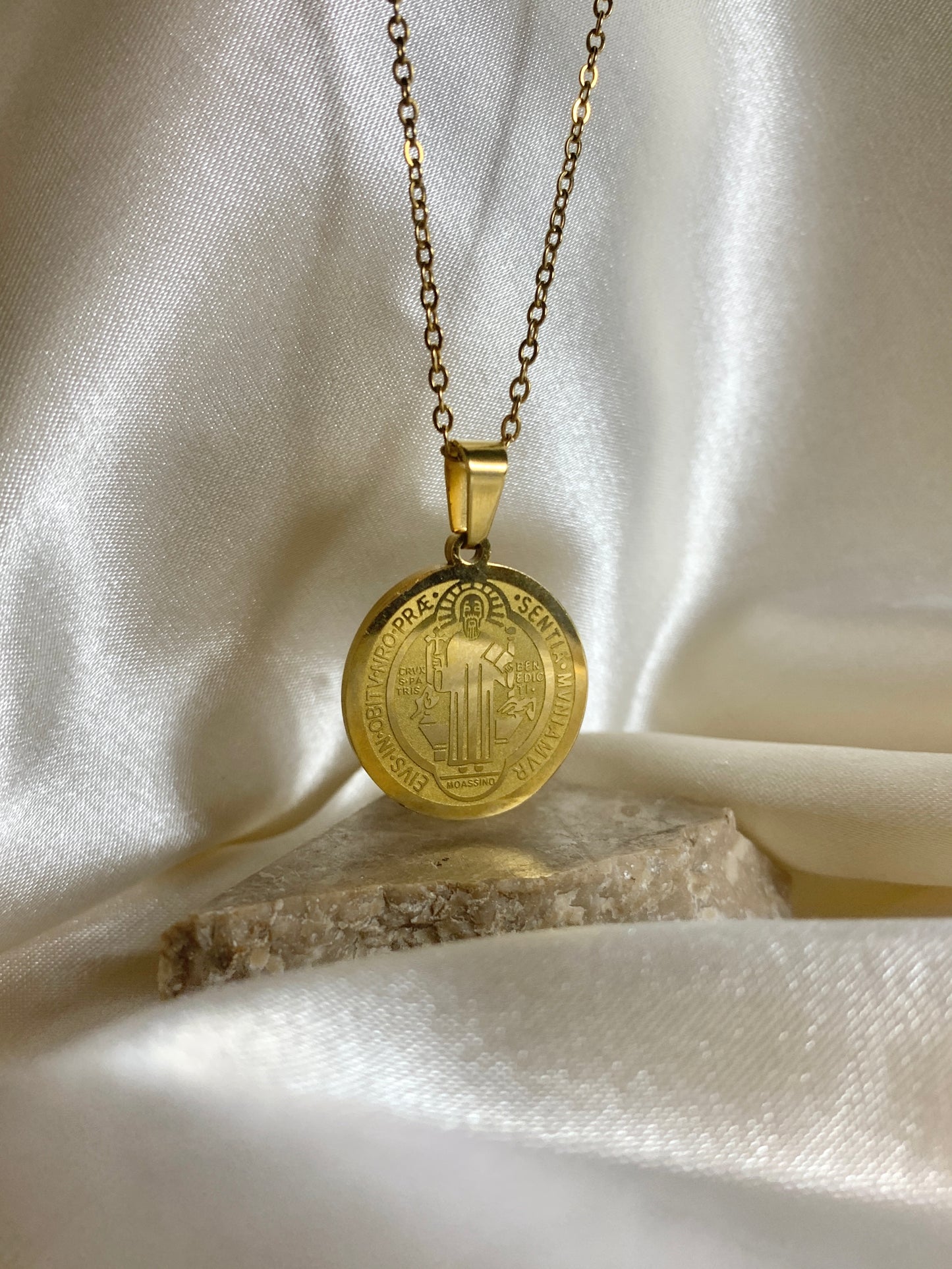 St. Benedict Pearl Medallion