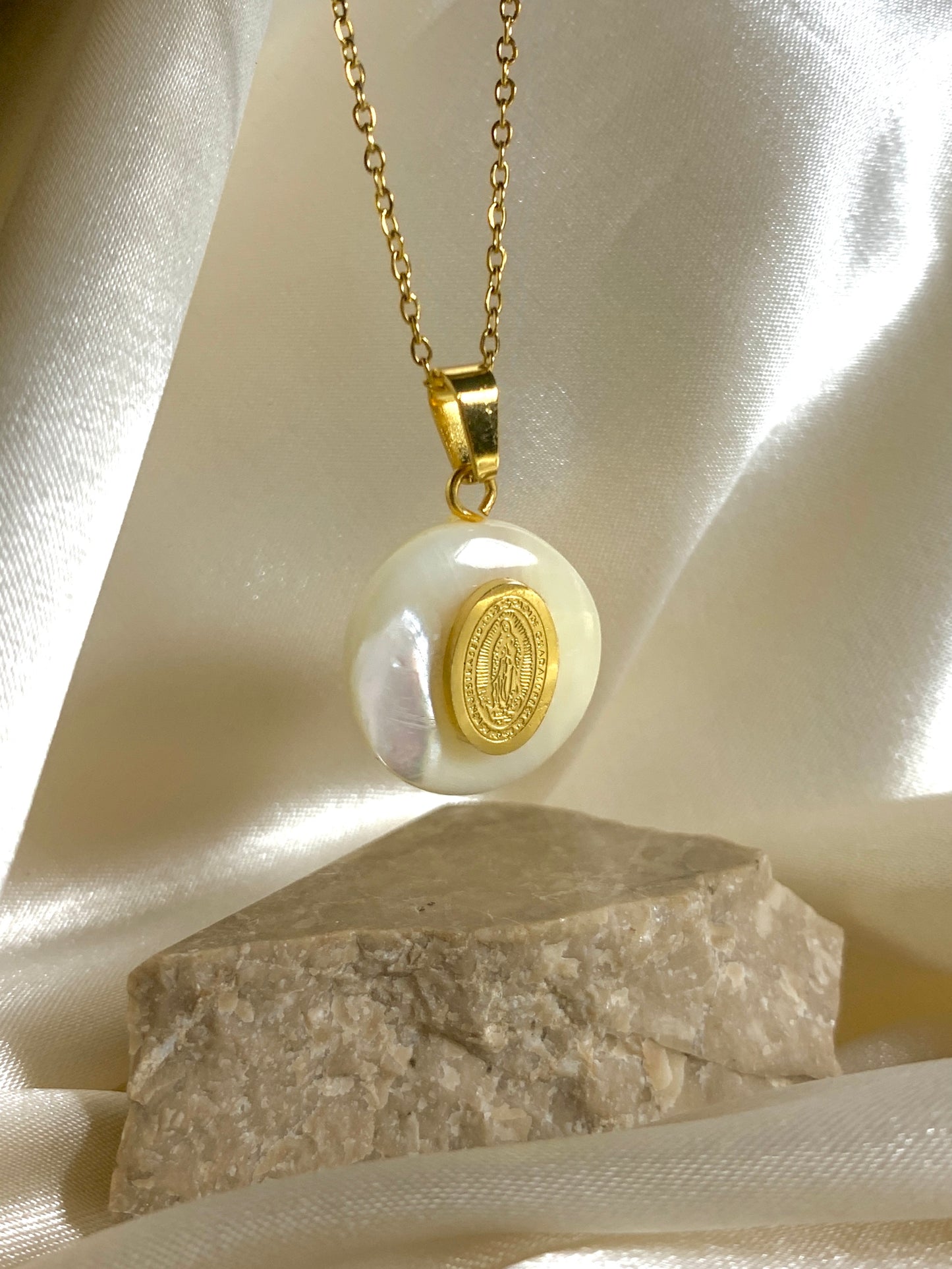 Our Lady of Guadalupe Pearl Necklace
