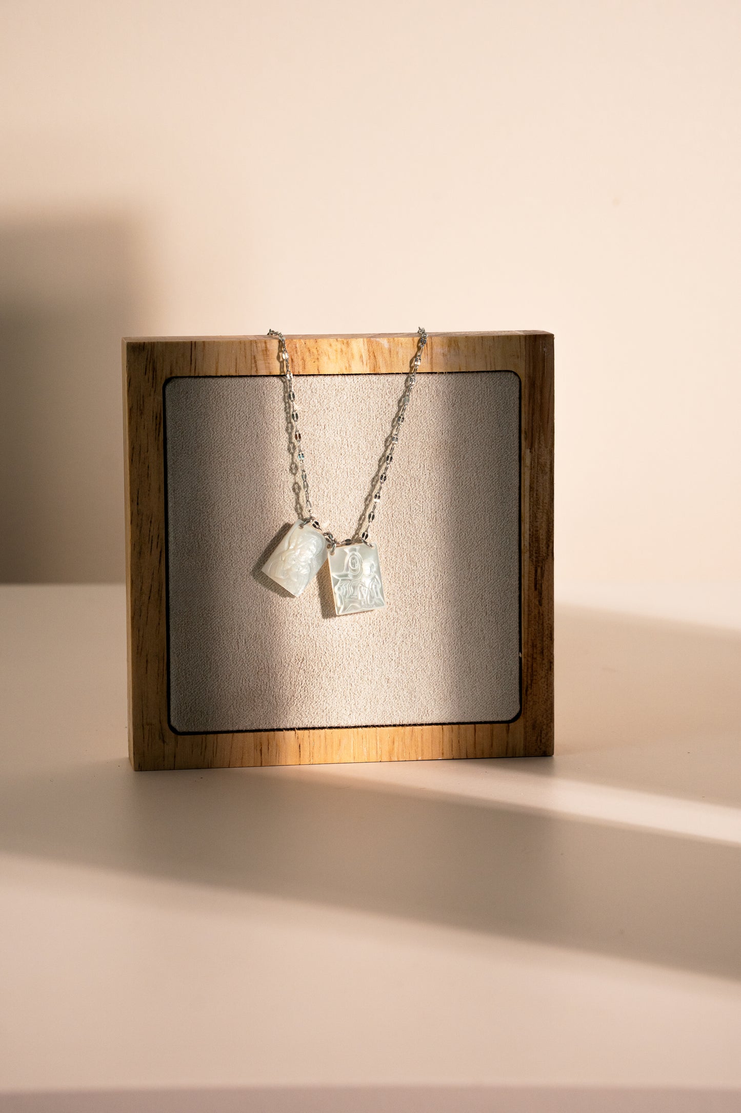Pearl Scapular Silver