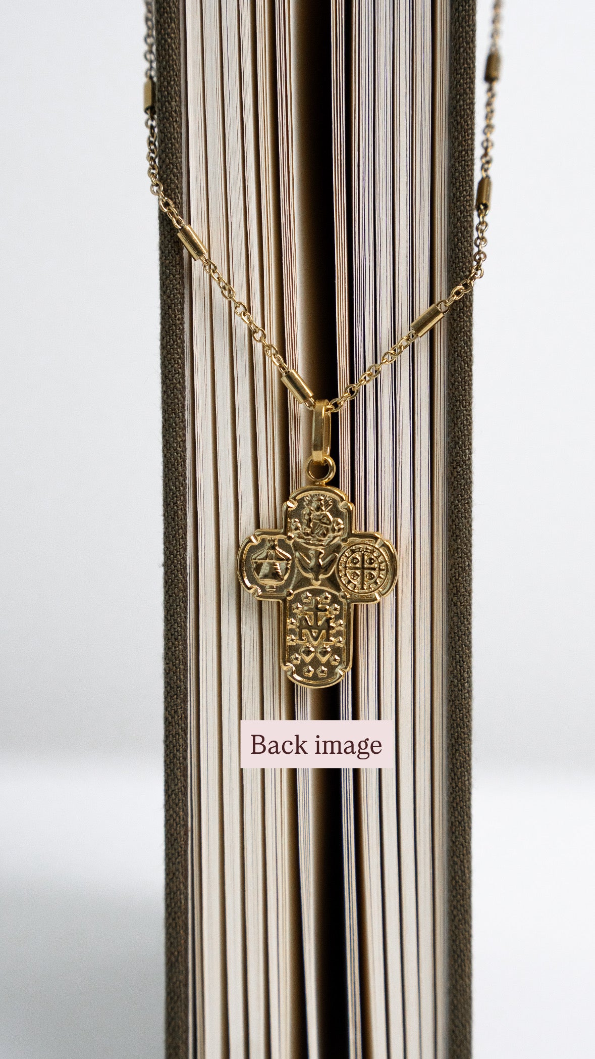 Four-way Cross Necklace Gold