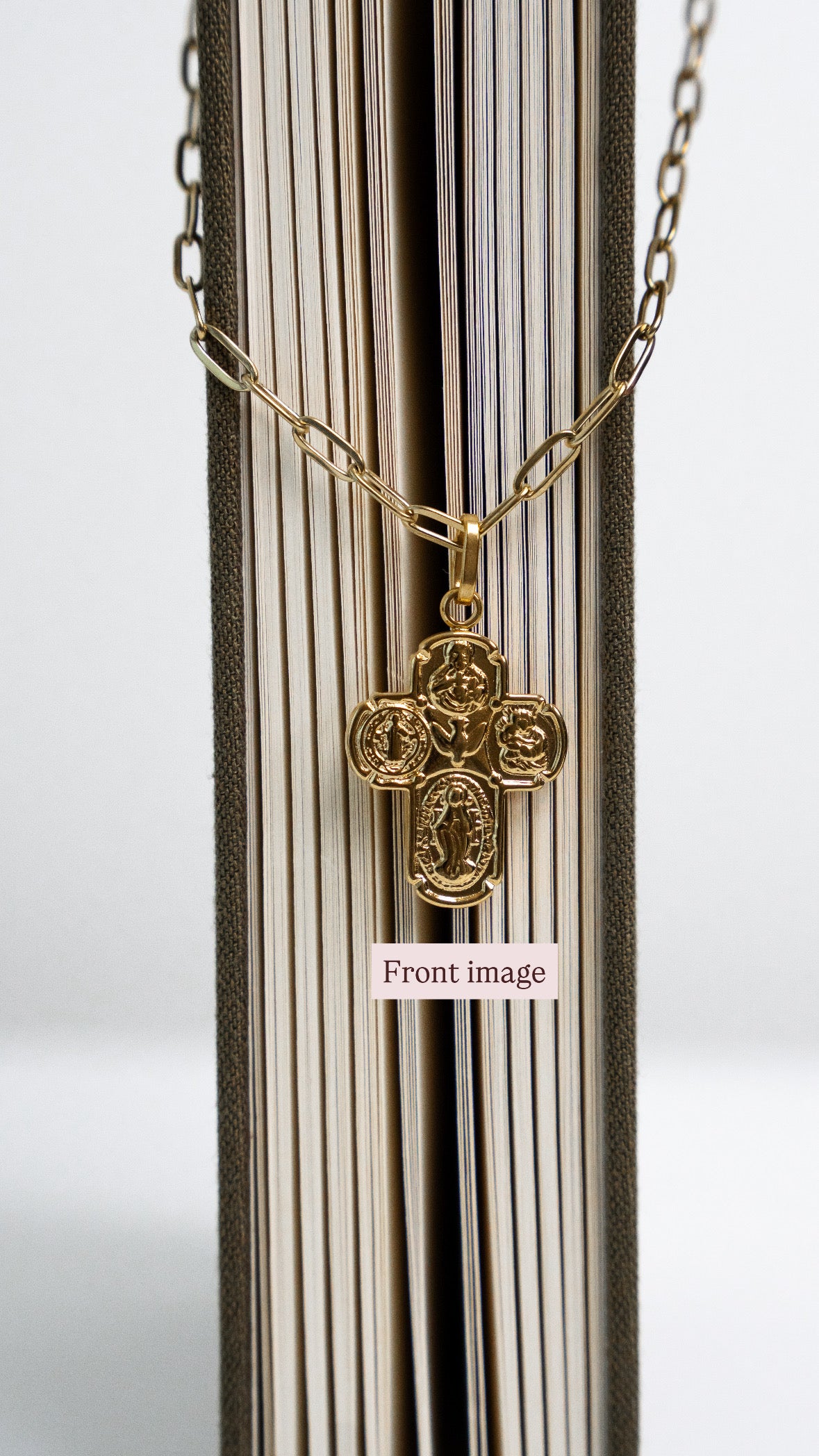Four-way Cross Necklace Gold