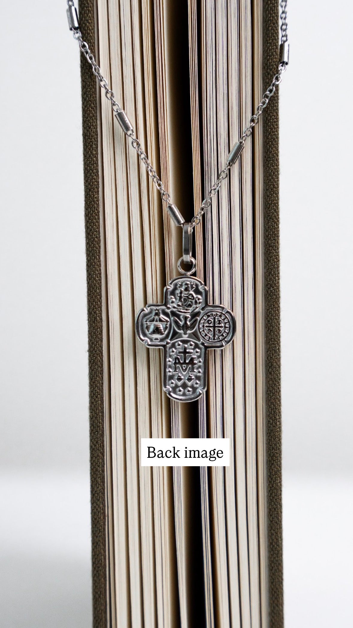 Four-Way Cross Necklace Silver