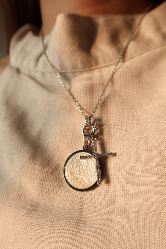 Mother of Perpetual Help Pendant Pair